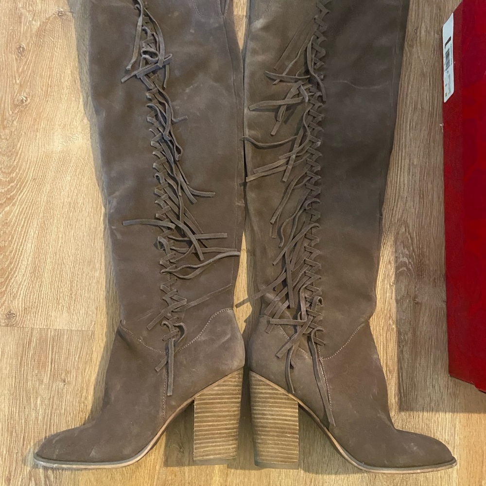 Carlos Garrett Doe Tall Heeled Tassel Boots ❤️ Excellent Condition 8 - Sexy